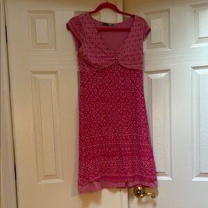 Athleta Pink Ruffled Sheath Dress